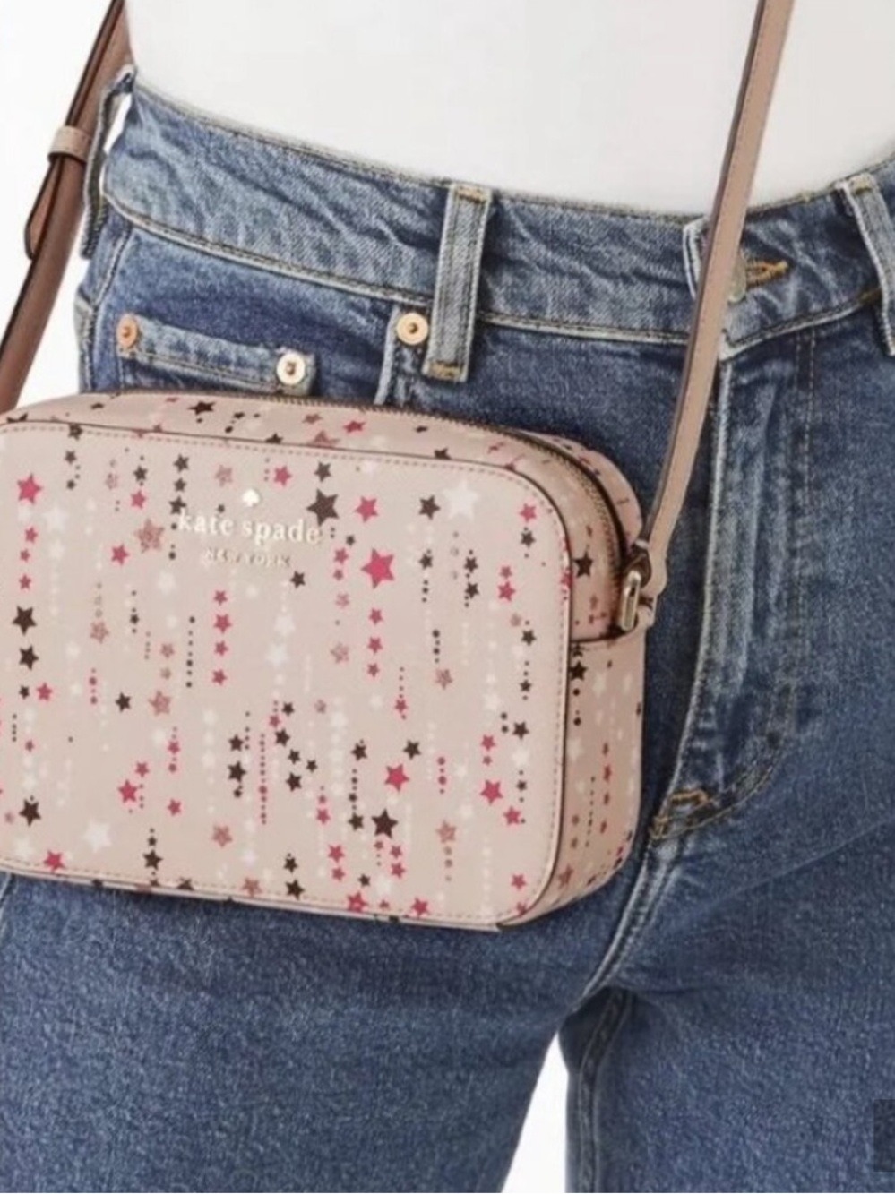 NWT Kate Spade Mini Camera Crossbody Pink Multi